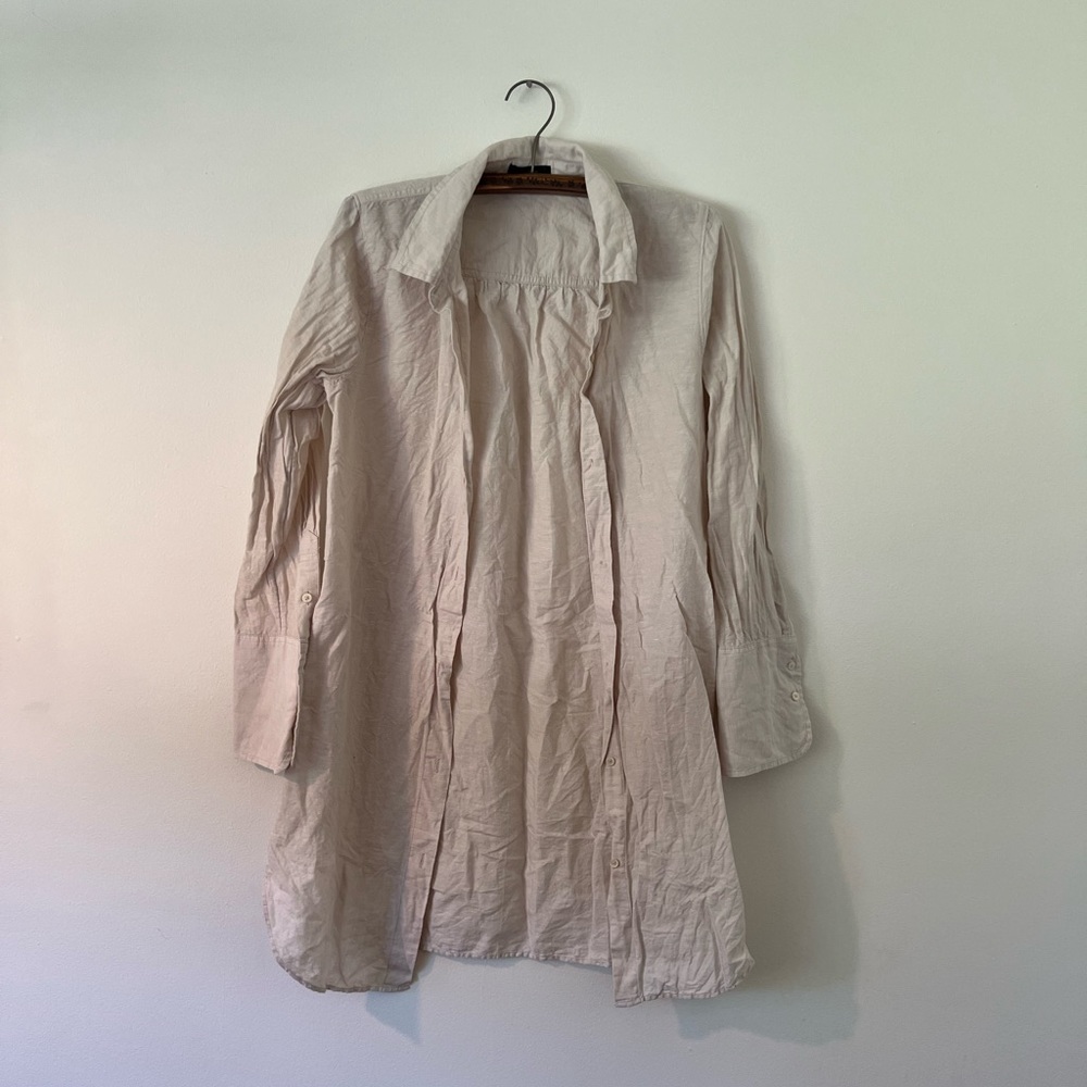 J. Crew Linen-cotton blend beach Shirt